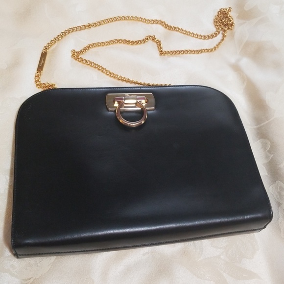 Salvatore Ferragamo Handbags - Salvatore Ferragamo Vintage Gancini Leather Bag